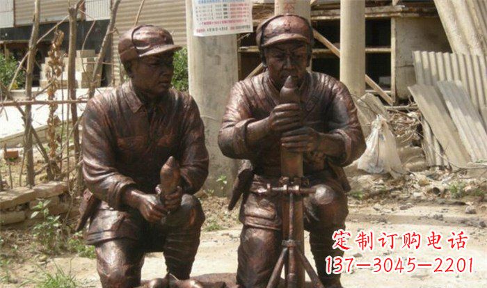 合肥英勇勇士铜雕