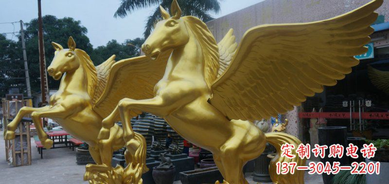 合肥飞马玻璃钢仿铜动物雕塑