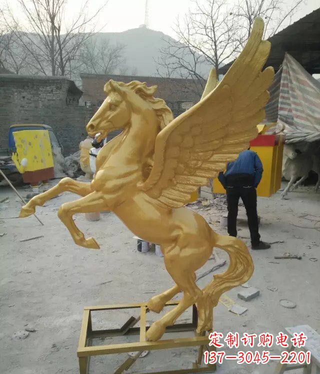 合肥飞马动物铜雕,精美细腻