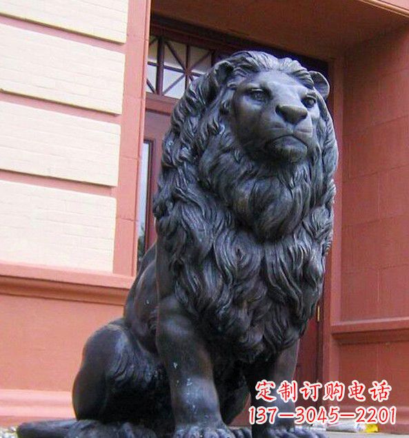 合肥非洲狮子铜雕塑精美雕刻,精美绝伦