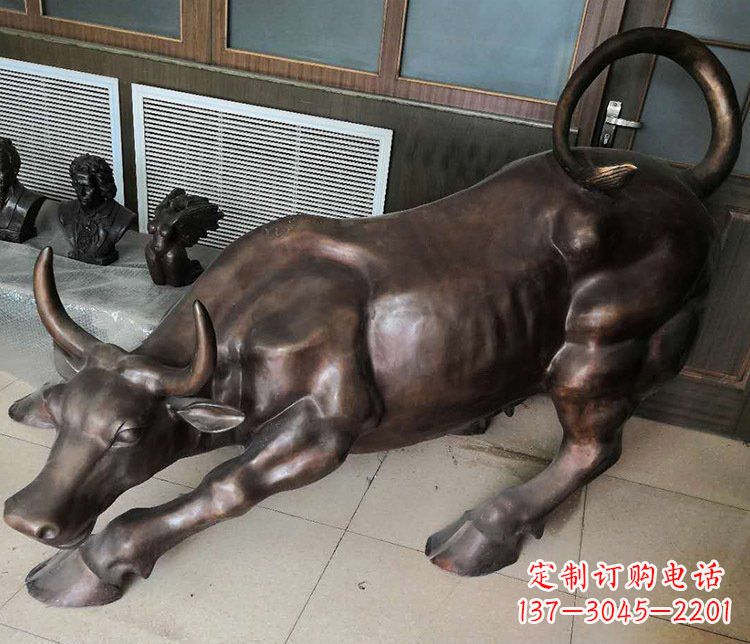 合肥风水办公牛铜雕塑