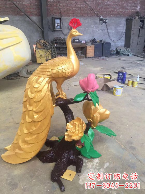 合肥凤凰雕塑城市景观园林神兽百鸟之王铜雕