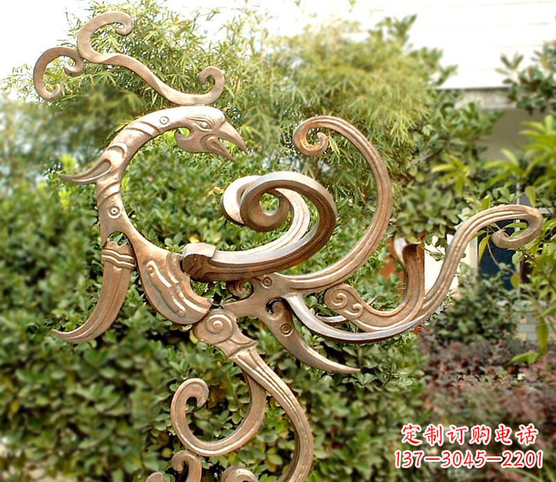 合肥凤凰铜雕