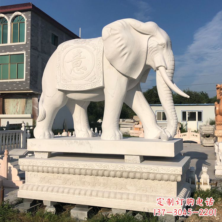 合肥精美佛教大象石雕