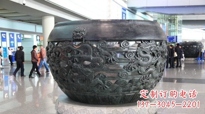 合肥浮雕水缸龙广场景观雕塑