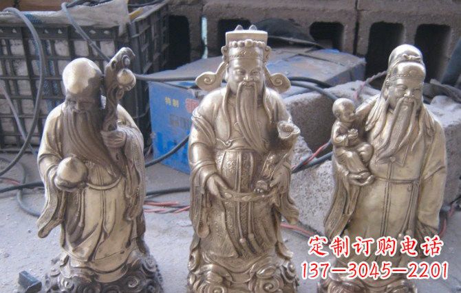 合肥福禄寿三仙铜雕