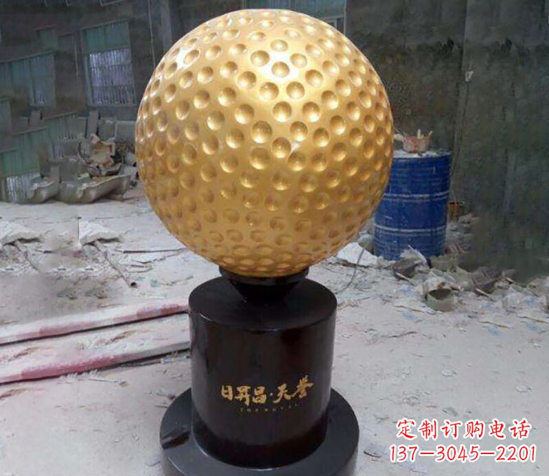 合肥精致高尔夫球铜雕