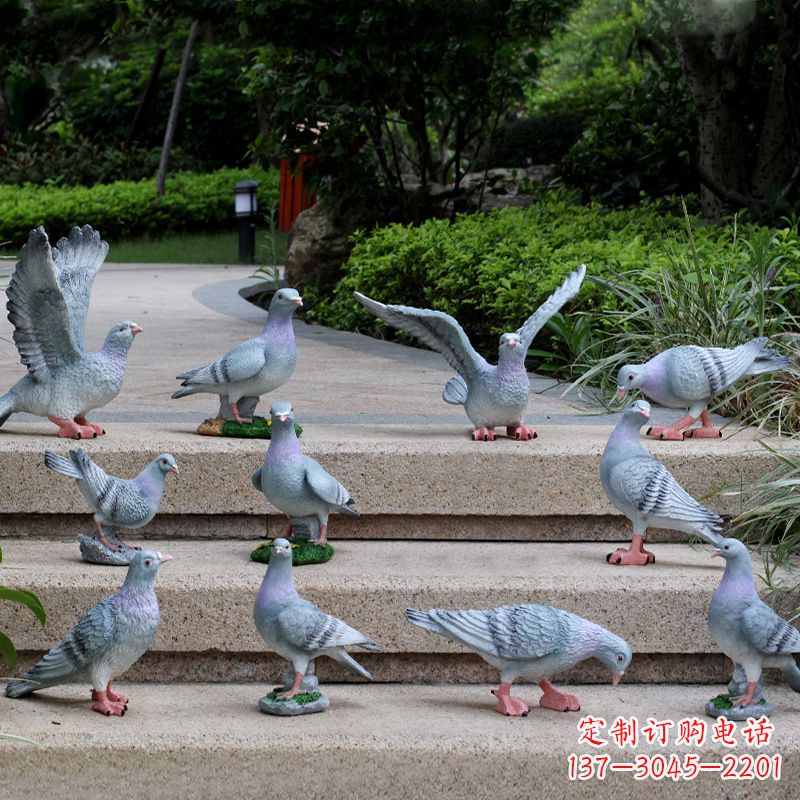 合肥鸽子兔子猴子大象雕塑