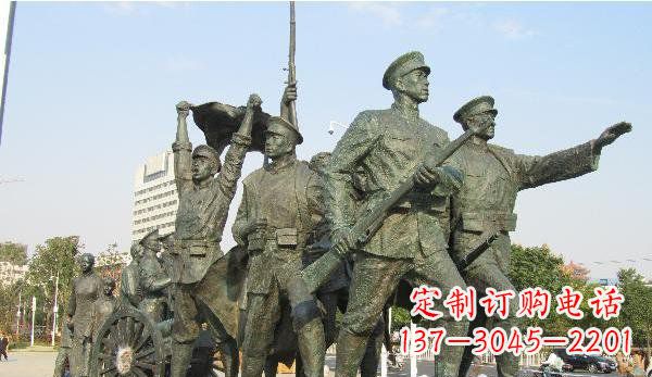 合肥革命战士广场景观铜雕