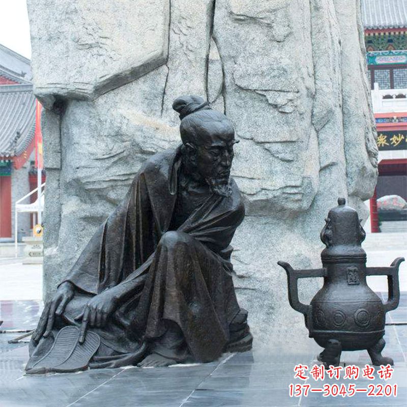 合肥中国医史传承葛洪炼丹情景雕塑