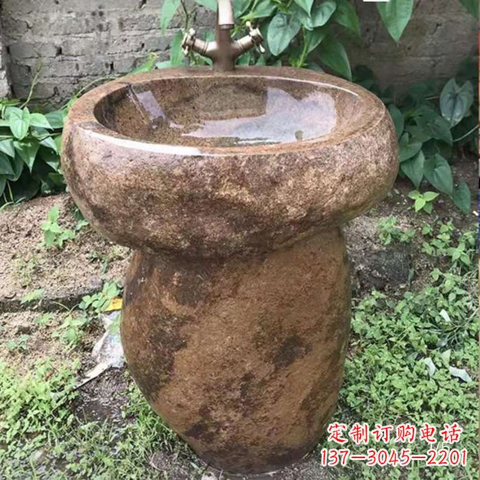 合肥精美手雕石花盆,传承古典品位