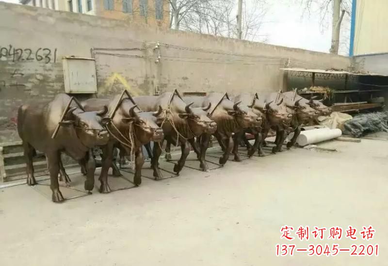 合肥艺术之作,牛雕塑