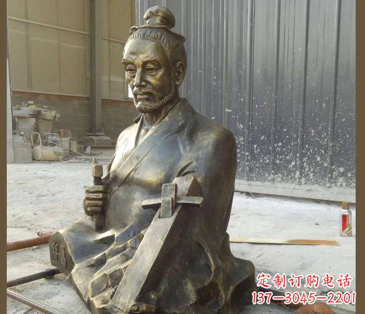 合肥青铜鲁班雕塑,赞颂传统工匠精湛技艺