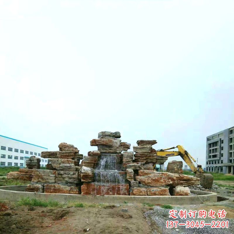 合肥高雅精致的千层石假山雕塑