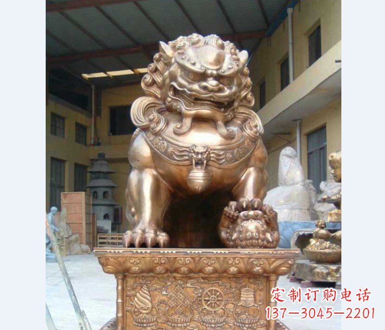 合肥公司汇丰狮子铜雕塑摆件