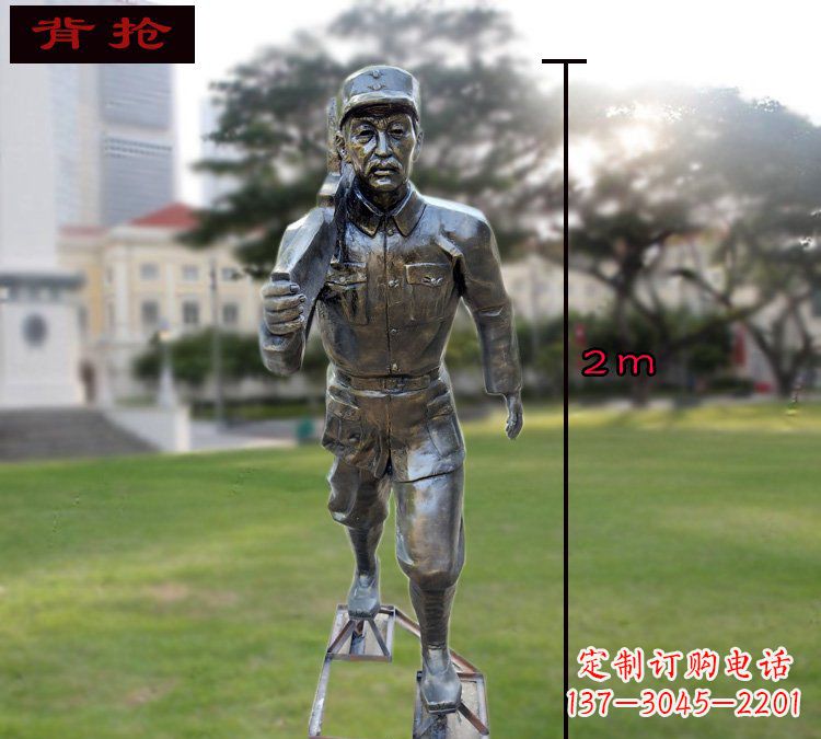合肥中领雕塑英勇勇士铜雕