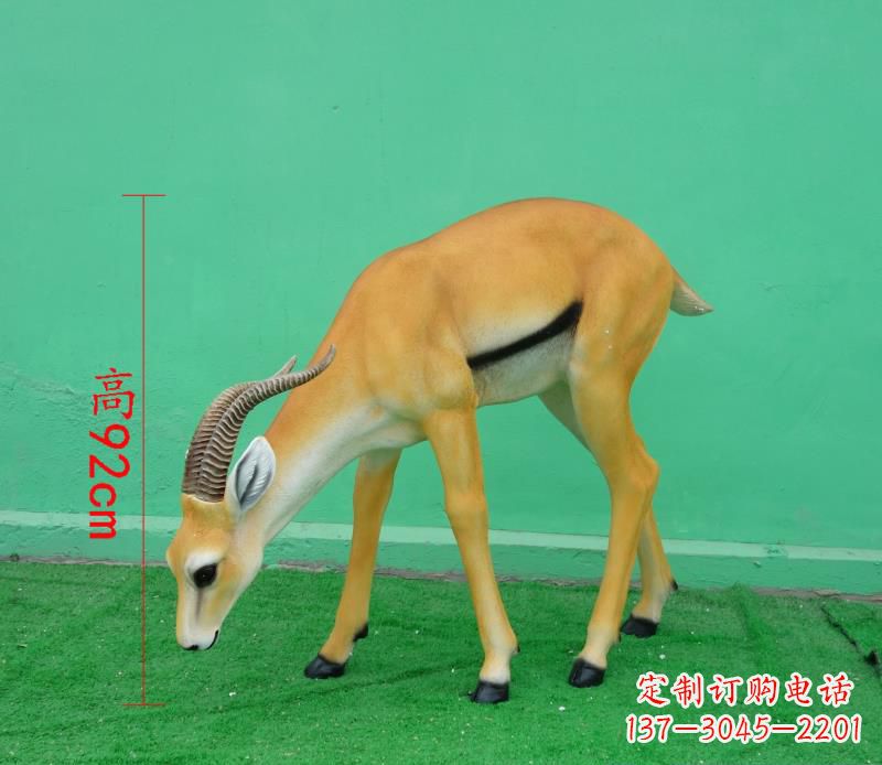 合肥玻璃钢仿真羚羊雕塑