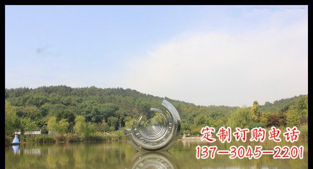 合肥不锈钢圆环景观雕塑