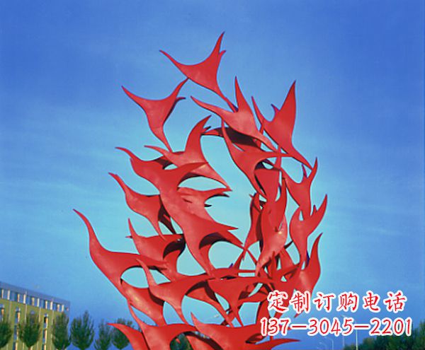 合肥立体不锈钢大雁雕塑