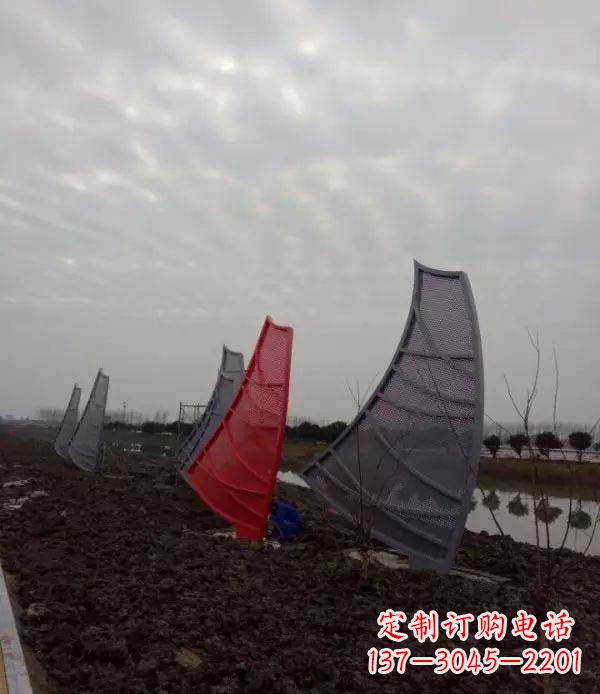 合肥不锈钢抽象帆船雕塑