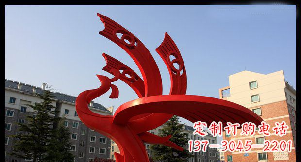合肥不锈钢凤凰雕塑