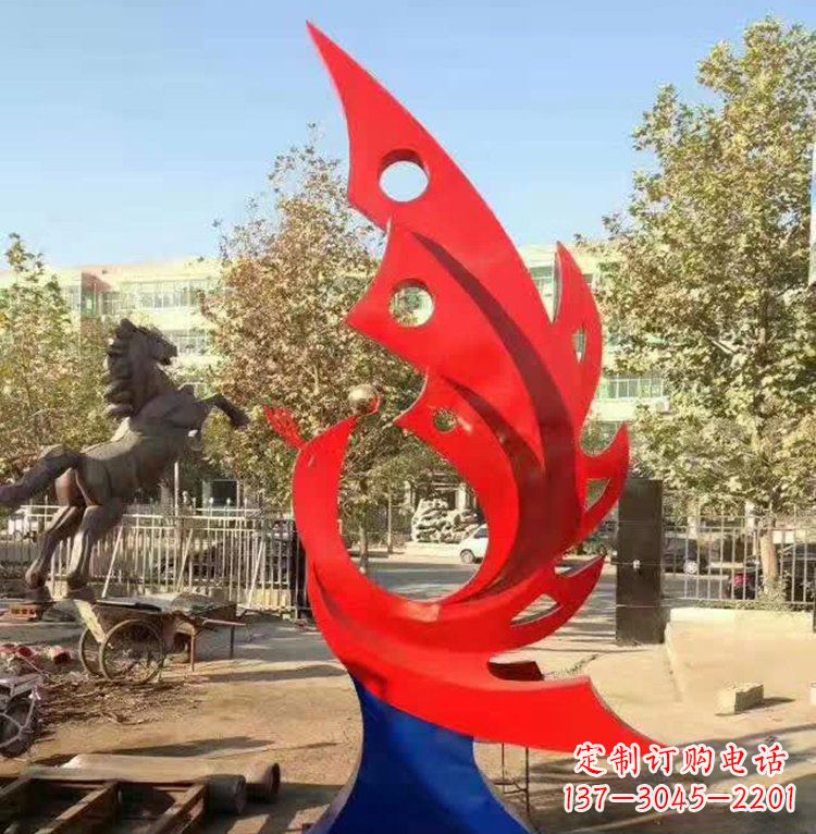 合肥艺术精美的不锈钢凤凰雕塑