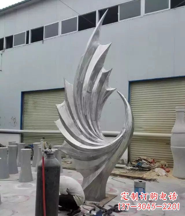 合肥 不锈钢凤凰抽象雕塑