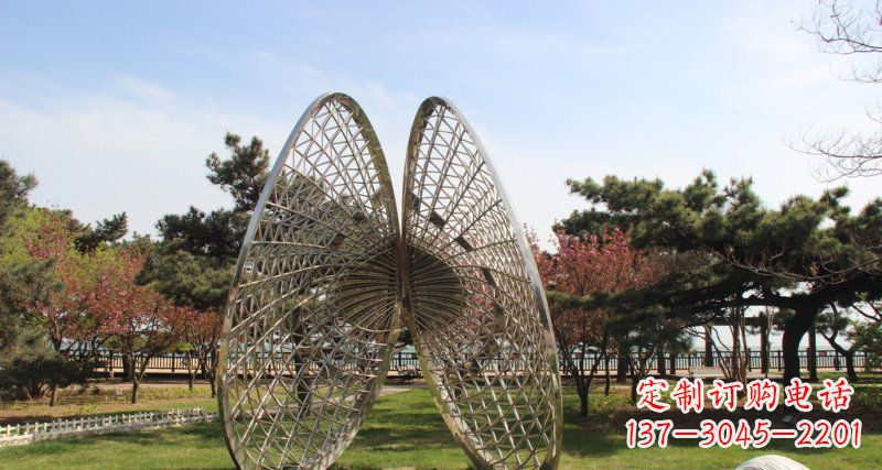 合肥做工细腻的不锈钢抽象雕刻扇贝雕塑