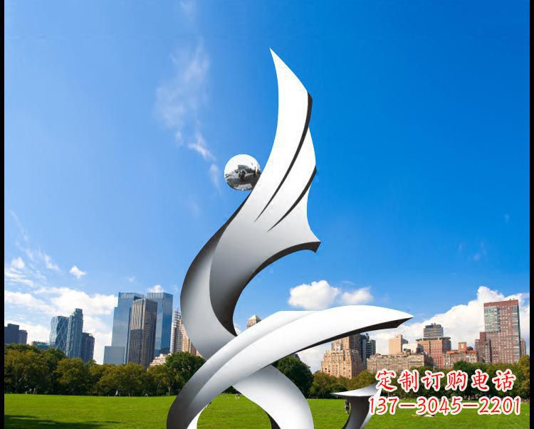 合肥优雅贵族不锈钢凤凰雕塑