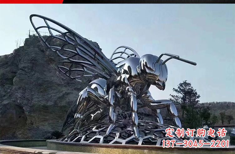 合肥优雅活泼的不锈钢大型蚂蚁雕塑