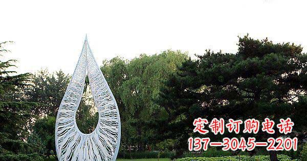 合肥精美水滴不锈钢雕塑