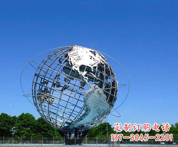 合肥不锈钢地球仪摆件雕塑