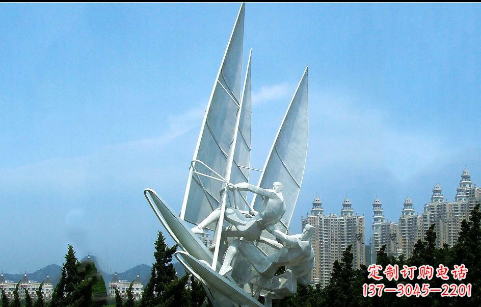 合肥不锈钢帆船比赛雕塑