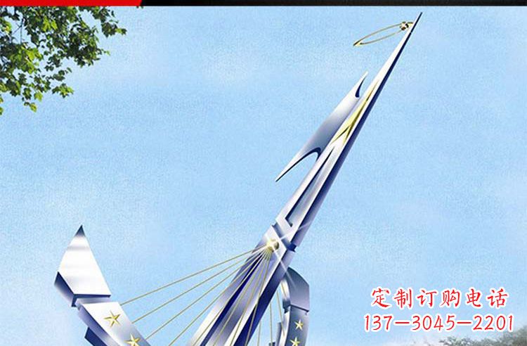 合肥古典高雅不锈钢帆船雕塑