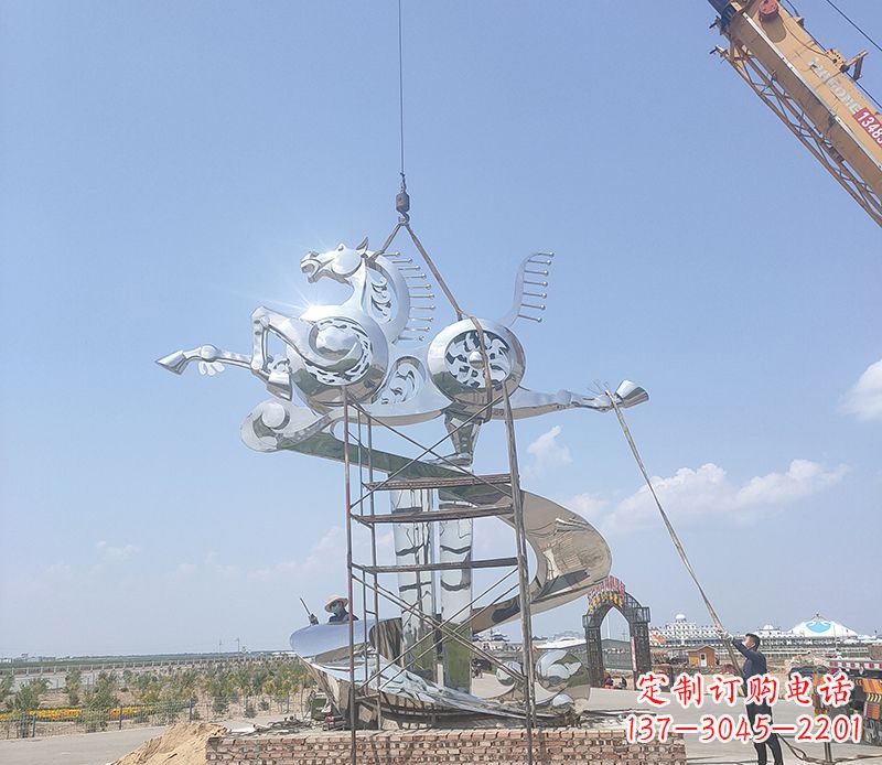 合肥飞马雕塑,美景流驰