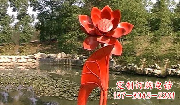 合肥精美不锈钢荷花雕塑