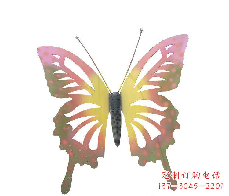 合肥梦幻缤纷不锈钢蝴蝶摆件雕塑