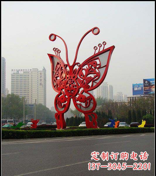 合肥大型不锈钢蝴蝶雕塑