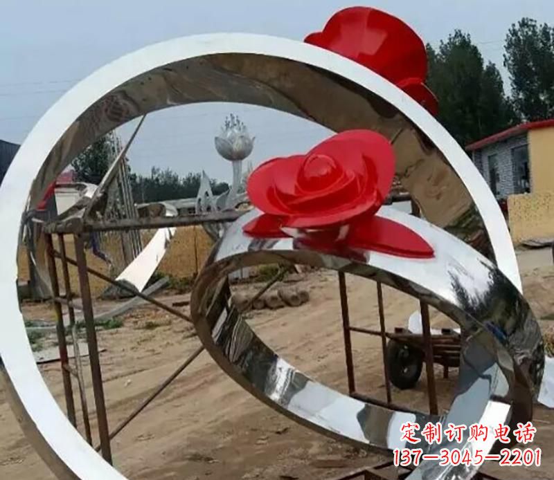 合肥精致的不锈钢戒指雕塑
