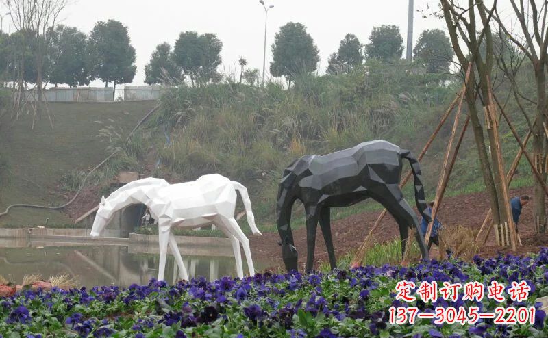 合肥盛世之美,精美不锈钢动物雕塑