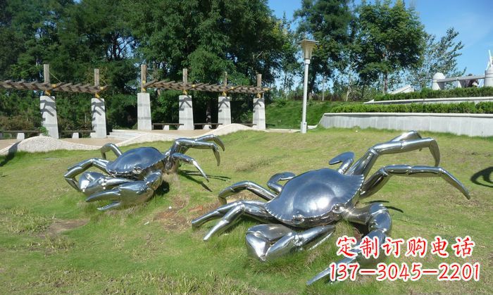 合肥产品名称精美铸造不锈钢螃蟹雕塑