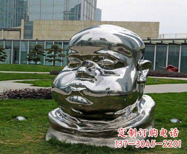 合肥儿童不锈钢头像雕塑