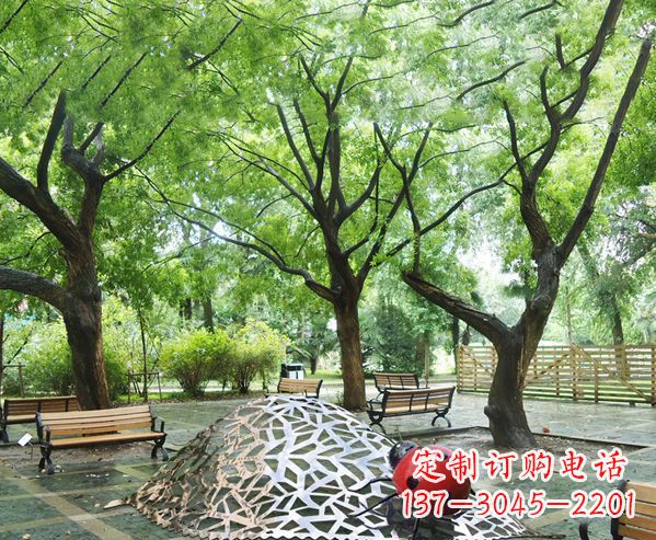 合肥悠久活力-不锈钢瓢虫雕塑