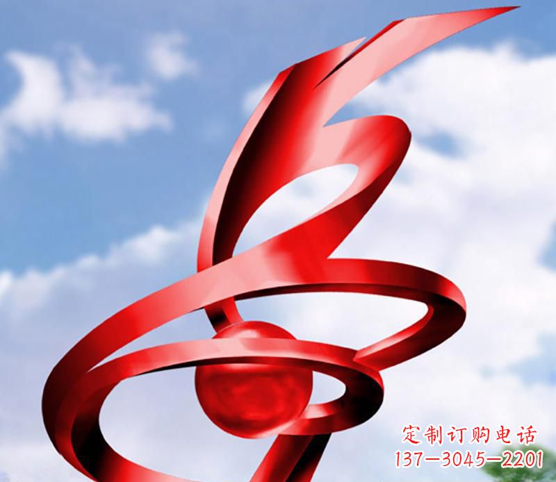 合肥公园装饰不锈钢指环雕塑