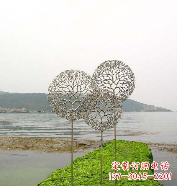 合肥 迷人的不锈钢蒲公英雕塑