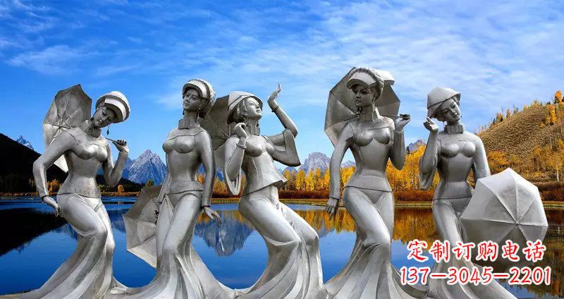 合肥现代少女雕塑