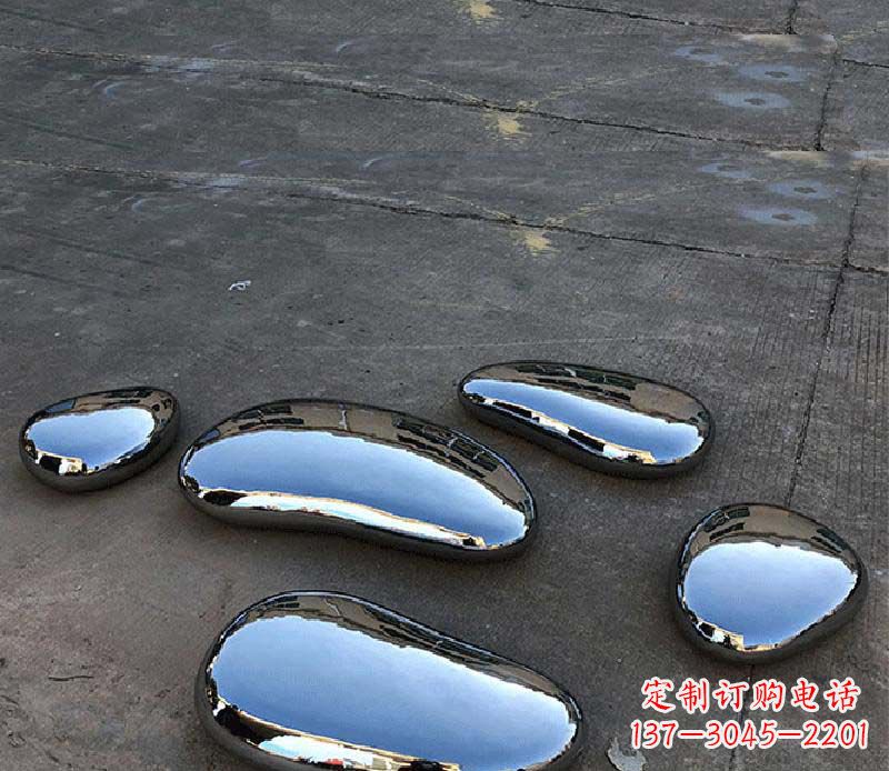 合肥不锈钢水滴景观雕塑美轮美奂,营造自然灵动