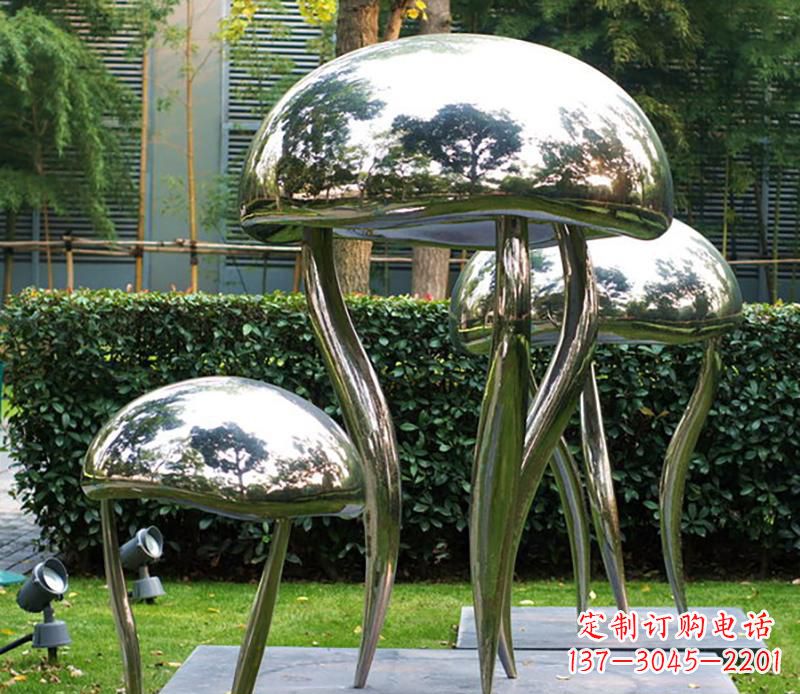 合肥艺术水母不锈钢雕塑