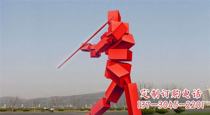 合肥定制不锈钢标枪雕塑