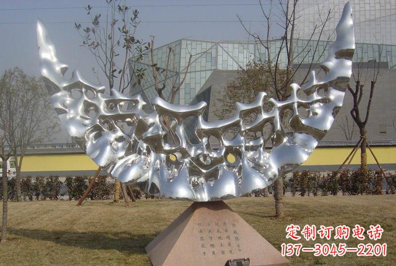 合肥新款不锈钢月亮景观雕塑